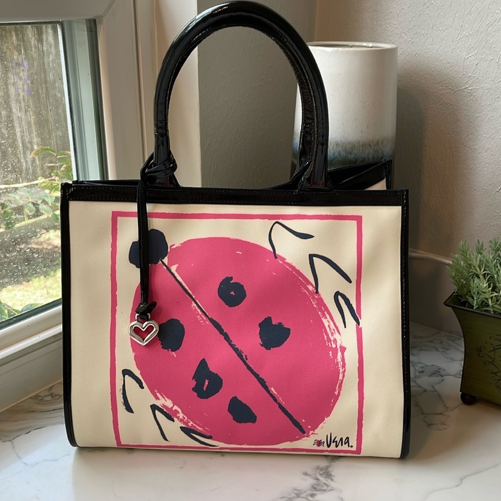 NWOT Brighton Celebrates Vera Neumann Ladybug Collection handbag tote